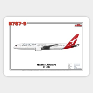 Boeing B787-9 - Qantas Airways (Art Print) Sticker